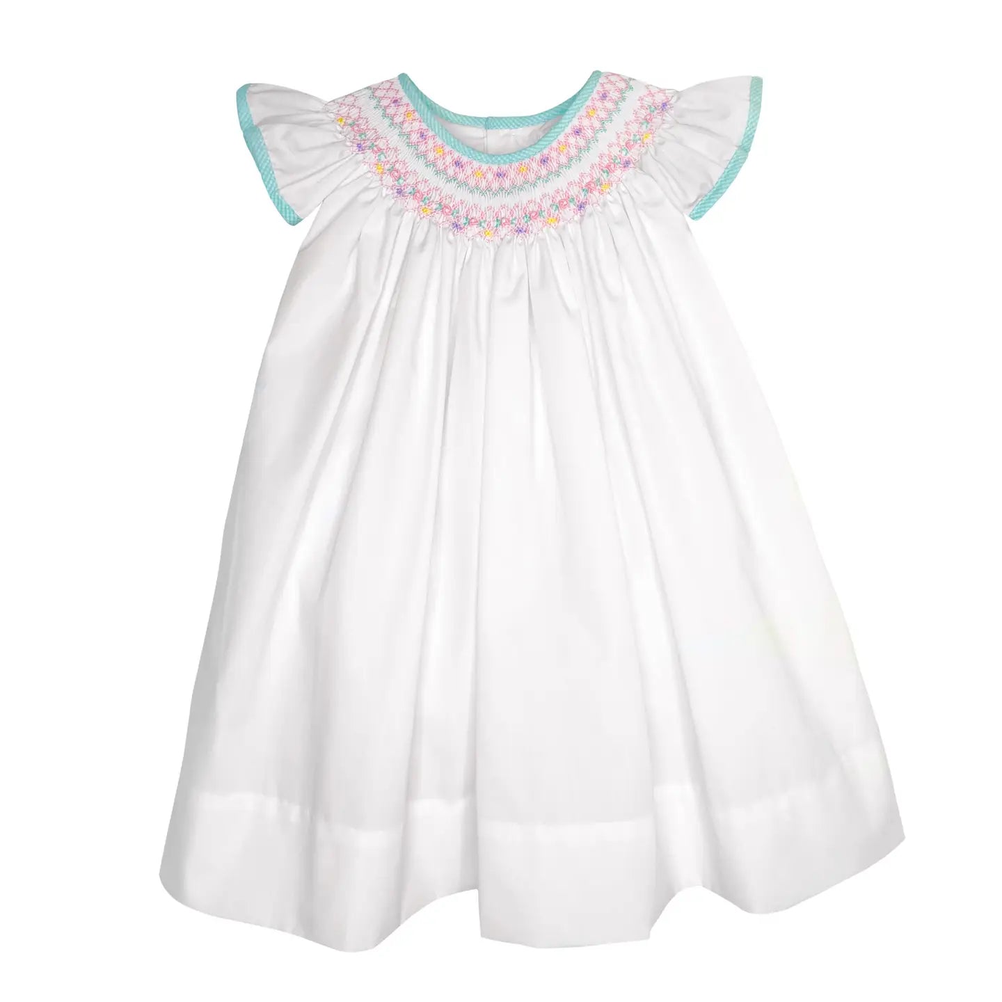 Angel Wing Dress with Hand Bishop Smocking