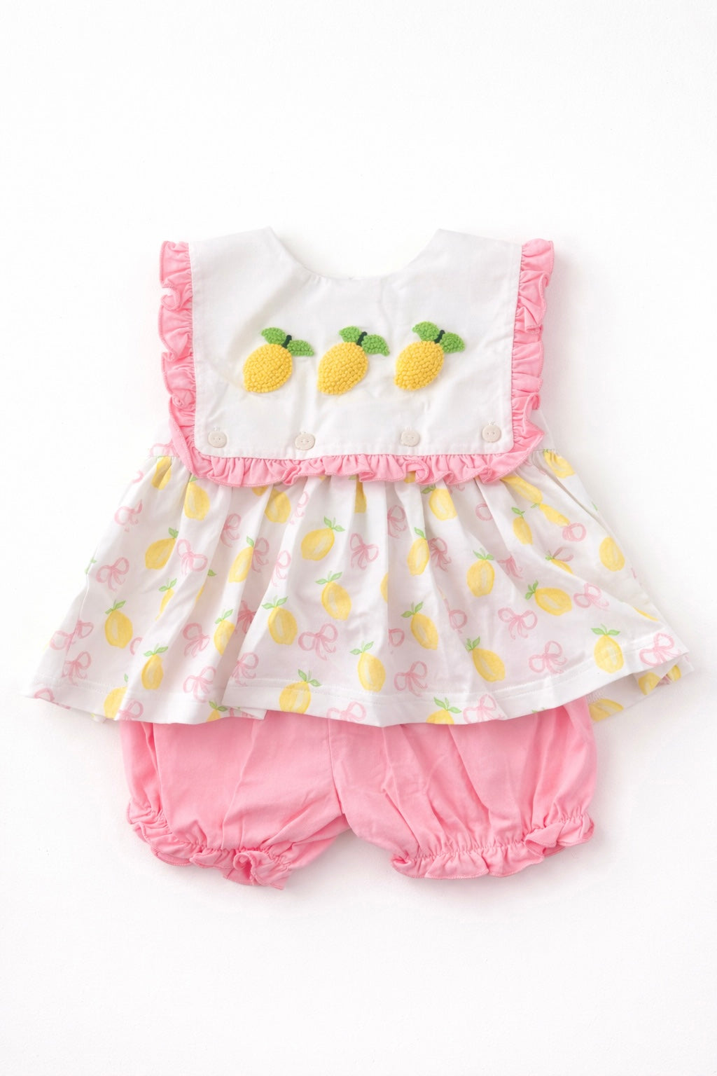 French Knot Lemons Bloomer Short Set