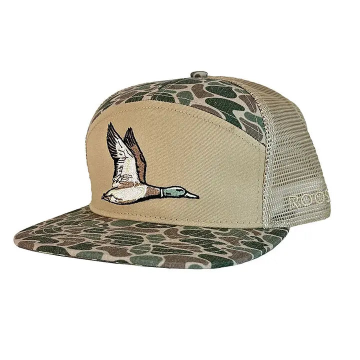 Roost 7 Panel Camo Full Color Duck Hat - Adult