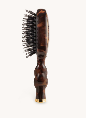 Mini Boar Bristle Hair Brush for All Hair Types - Tortoise - Mini