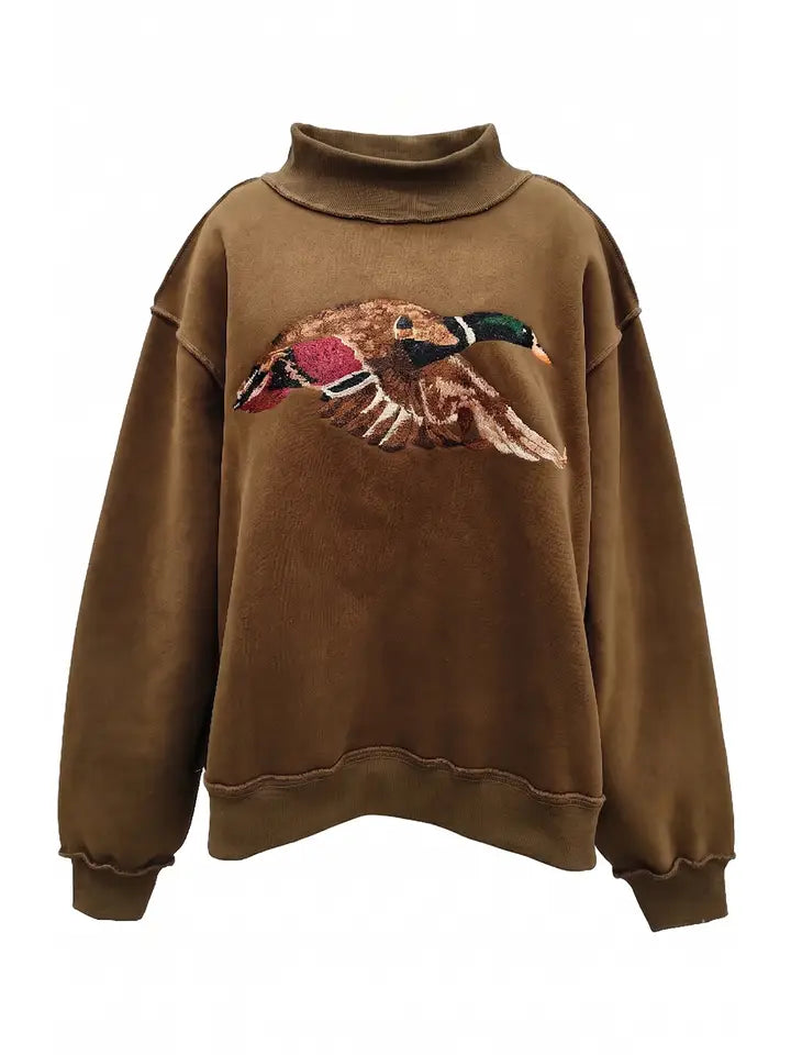 Cocoa & Feathers Mockneck