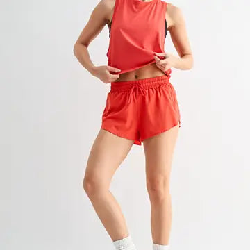 Blushy Brick Active Shorts