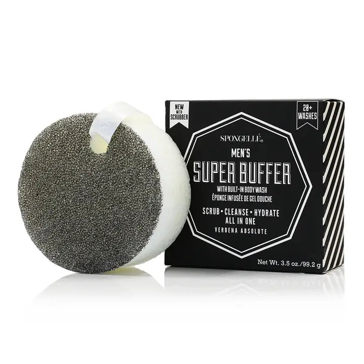 Men's Spongelle Super Buffer w/ Black Scrubber (Verbena Absolute)