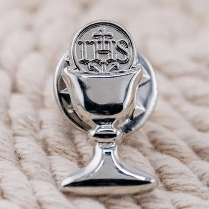 Boys First Communion Gift Chalice Tie Pin - Silver