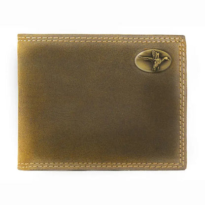 Mallard Vintage Tan Leather Bifold Wallet