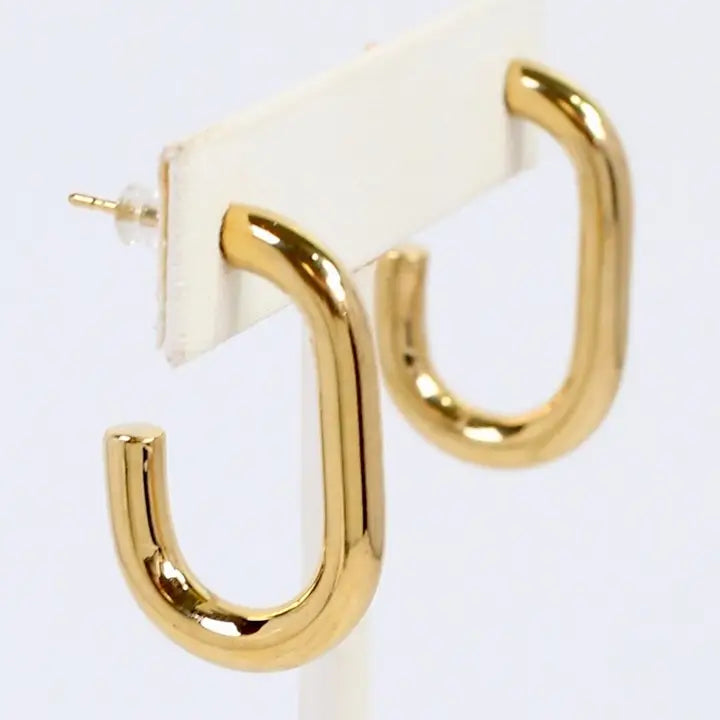 Caroline Hill - Greenfield Hoop Earring - Gold
