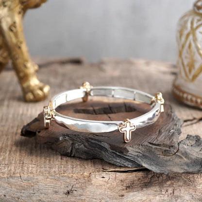 Luna Links – Silver Boho Bangles Collection - Crosses