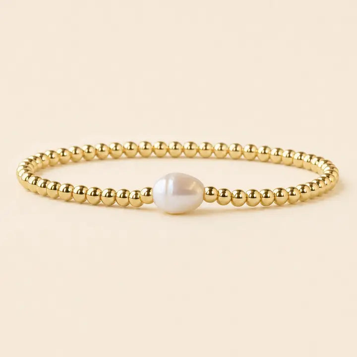 The Golden Solo Pearl Belle Bracelet