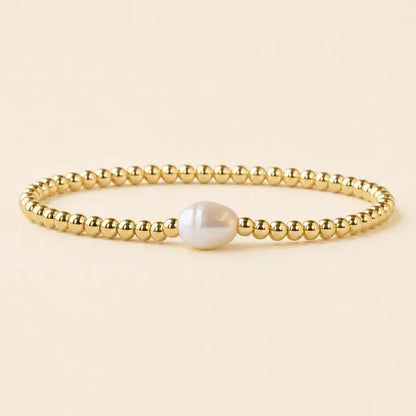 The Golden Solo Pearl Belle Bracelet