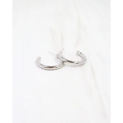 Caroline Hill - Dalles Hoop Earring - Silver