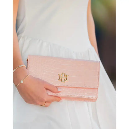 Caroline Hill - Brynleigh Clutch Crossbody - Blush