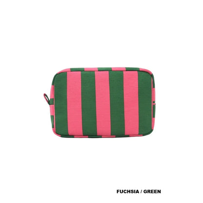 Striped Cosmetic Travel Pouch