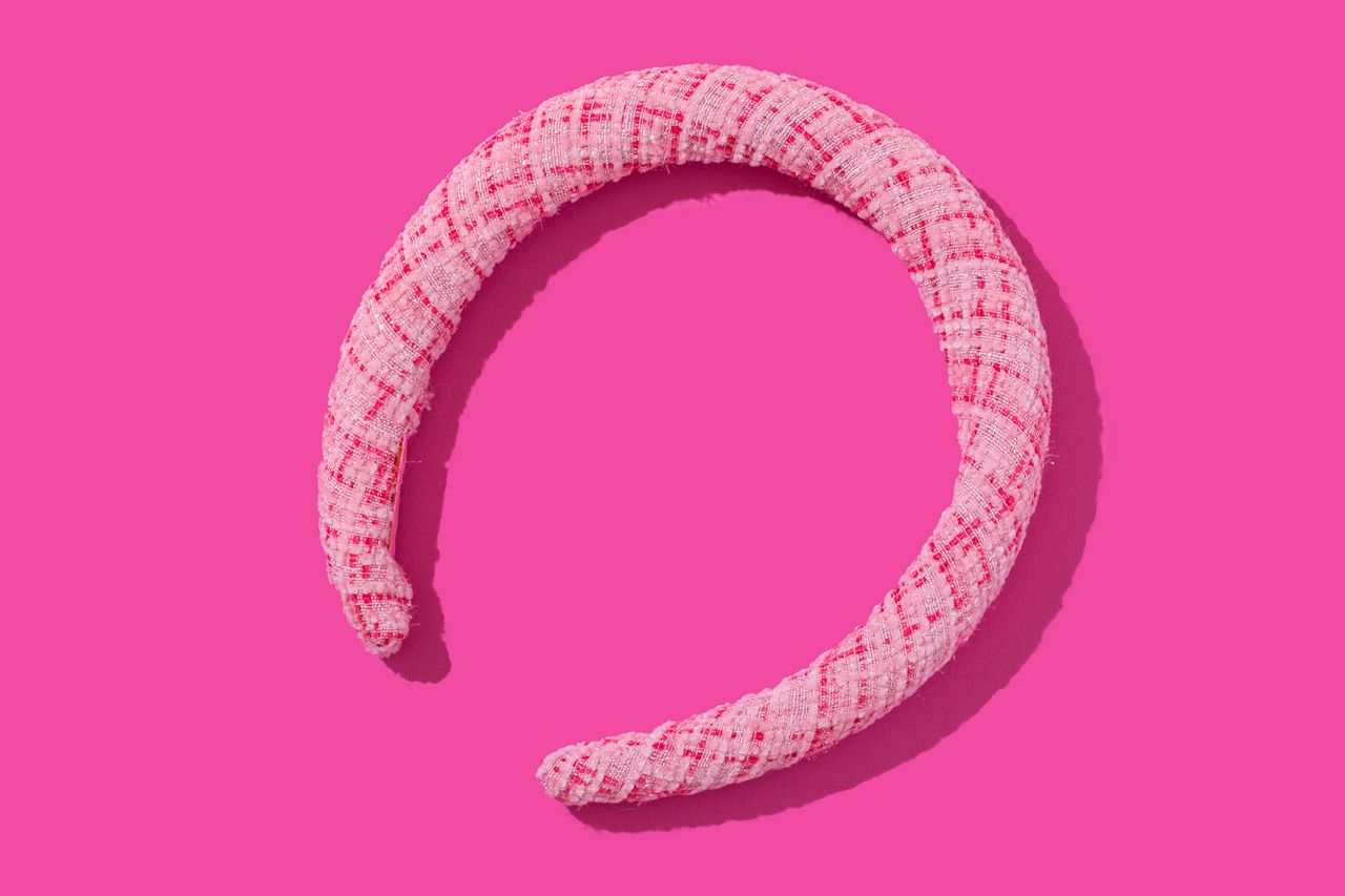 Pretty in Pink Tweed Headband