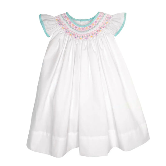 Angel Wing Dress with Hand Bishop Smocking