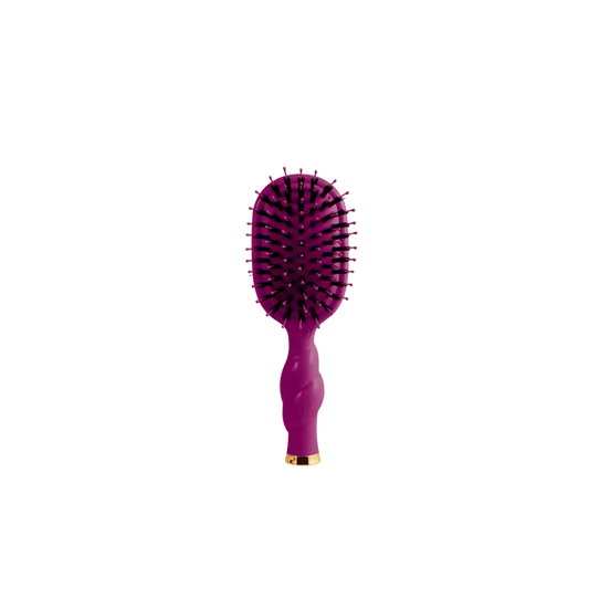 Mini Boar Bristle Hair Brush - Mulberry - TELETIES