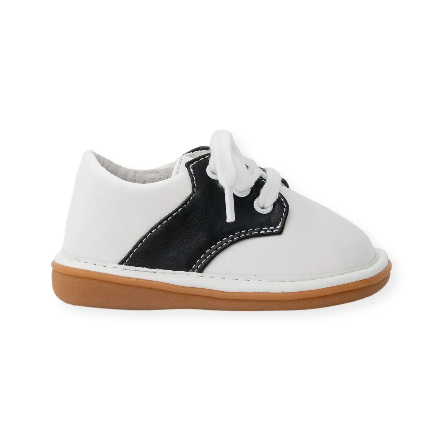Rory Black Saddle Oxford Squeak Shoe