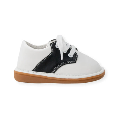 Rory Black Saddle Oxford Squeak Shoe