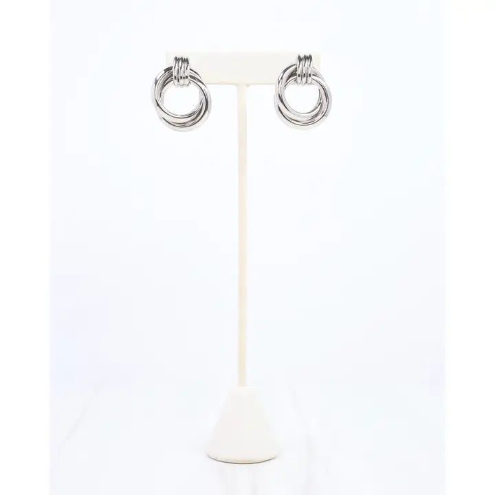 Silver Tide Hoops - Caroline Hill