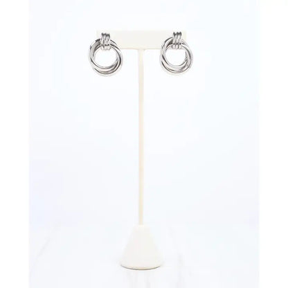 Silver Tide Hoops - Caroline Hill