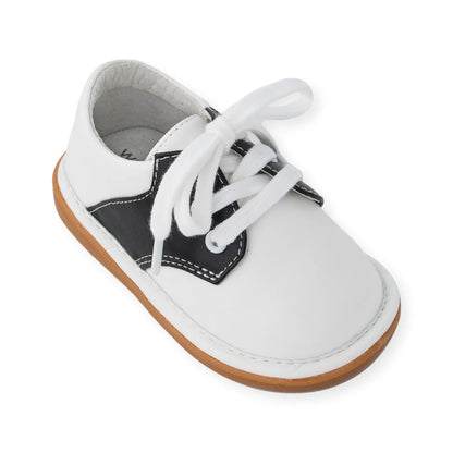 Rory Black Saddle Oxford Squeak Shoe