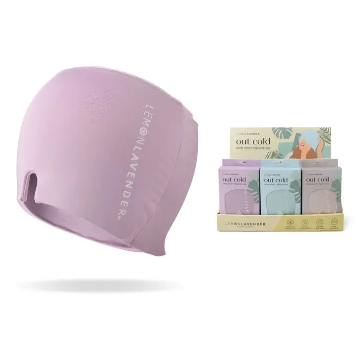 Lemon Lavender Out Cold Temp-Smart Migraine Cap - Pick your color!