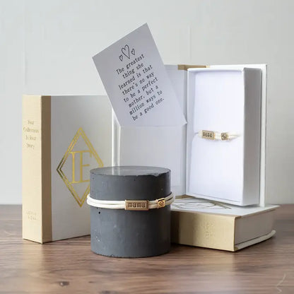Sentiment Bracelet – MAMA | Cream Cord