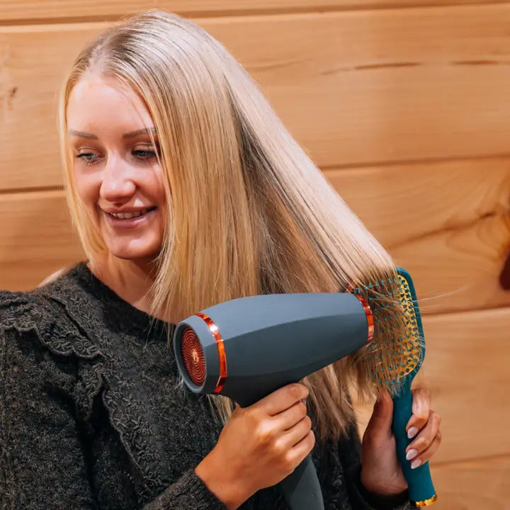 Vented Hair Brush - Teal with It - TELETIES
