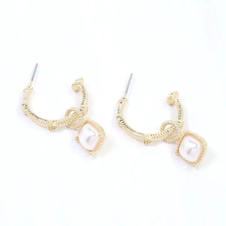 Luxe Pearlstone Earrings - Caroline Hill