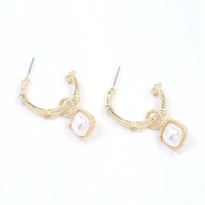 Luxe Pearlstone Earrings - Caroline Hill