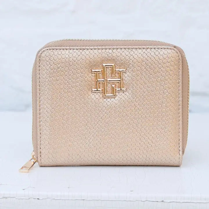 Joan Woven Gold Wallet - Caroline Hill