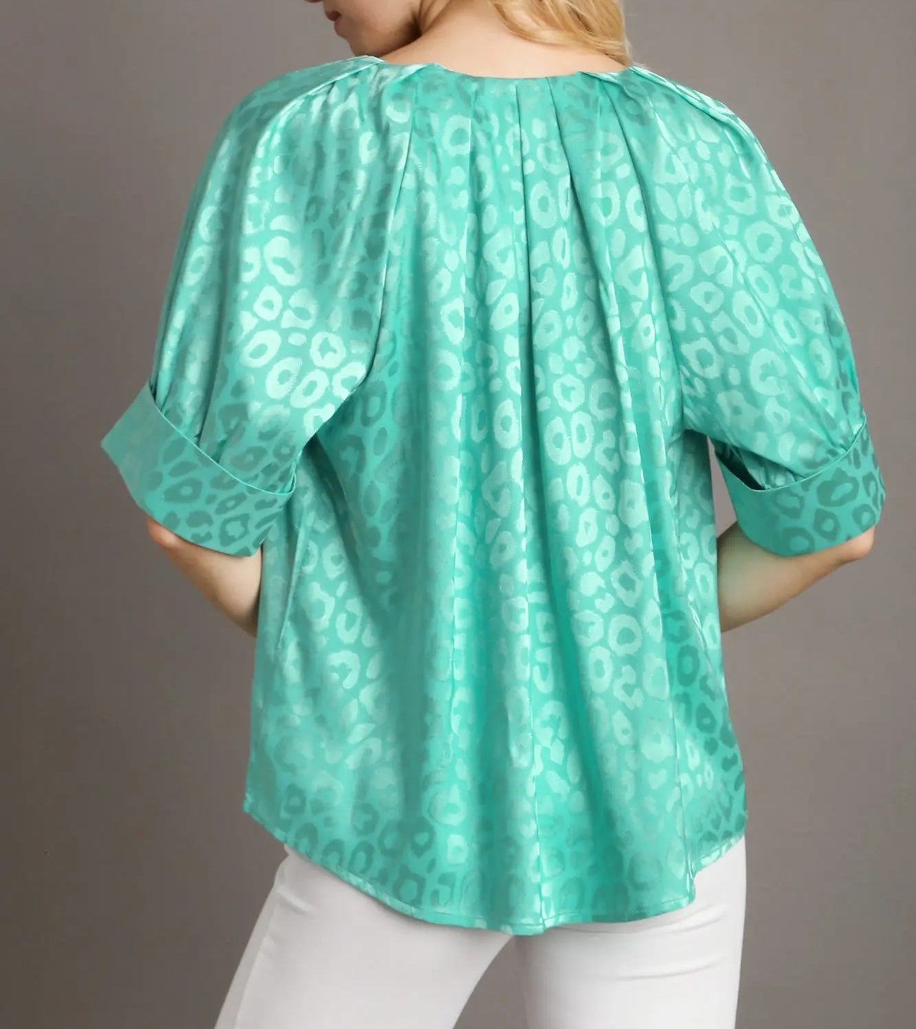 The Satin Emerald Blouse