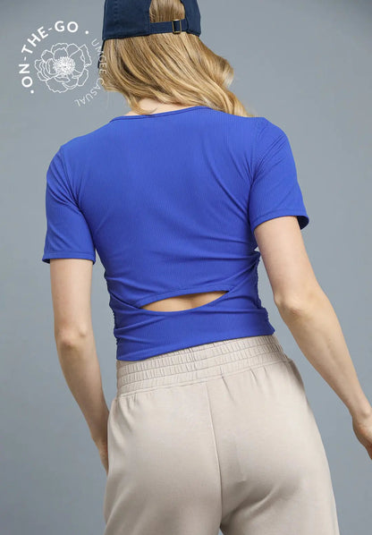 The Cobalt Edge Top