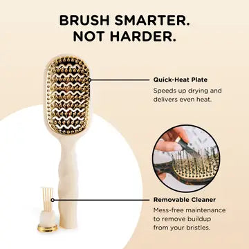 TELETIES - Vented Hair Brush - Tan