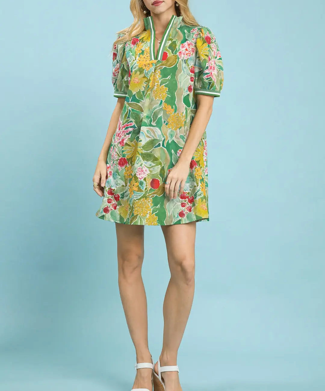 The Green Floral Luxe Dress