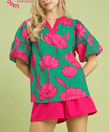 Le Vert Luxe Blouse