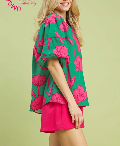 Le Vert Luxe Blouse