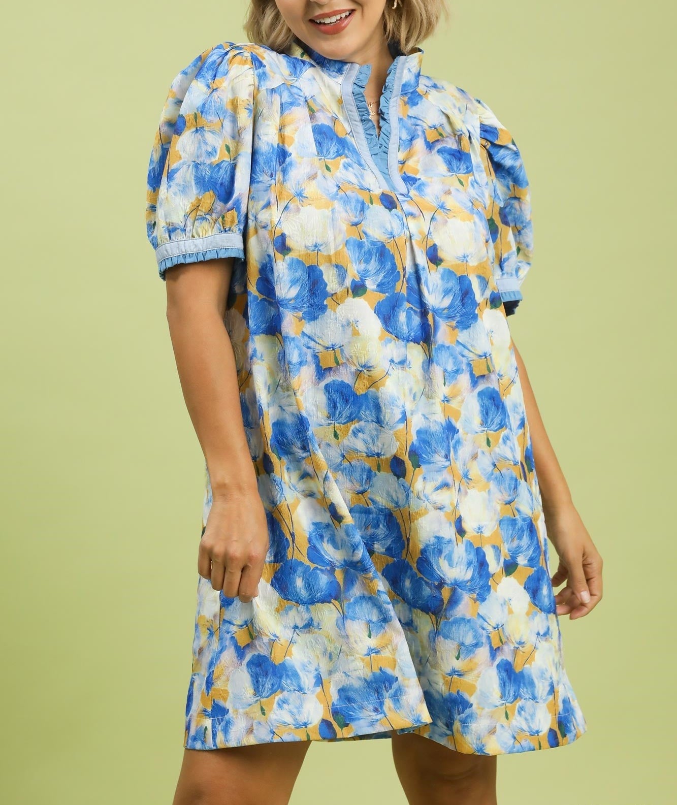Blue Whisper Dress - Plus