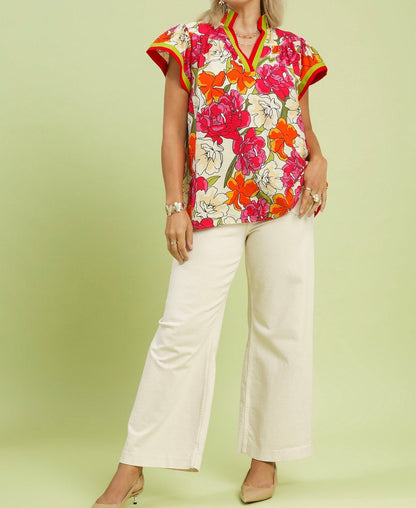 Scarlet Bloom Blouse