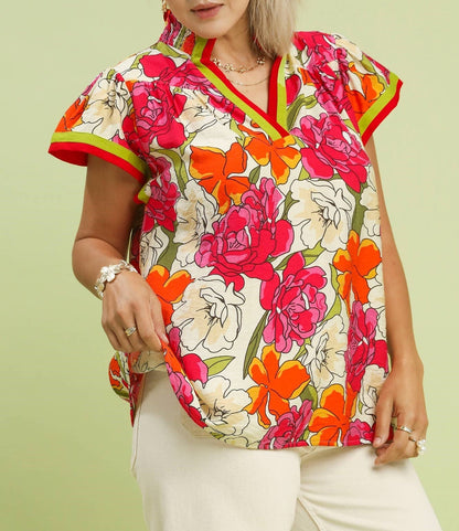 Scarlet Bloom Blouse