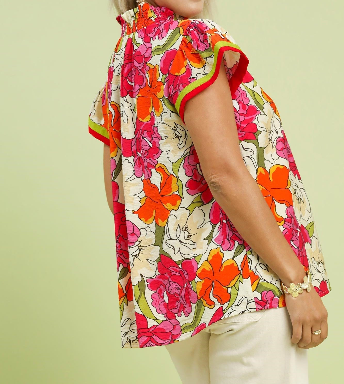 Scarlet Bloom Blouse