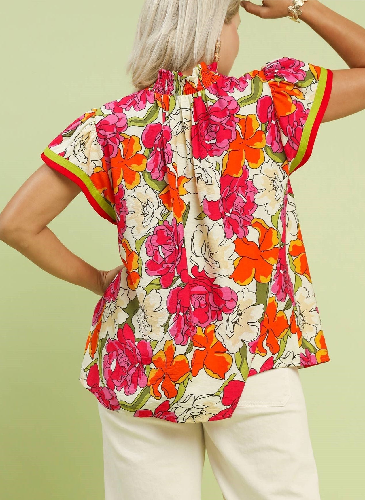 Scarlet Bloom Blouse