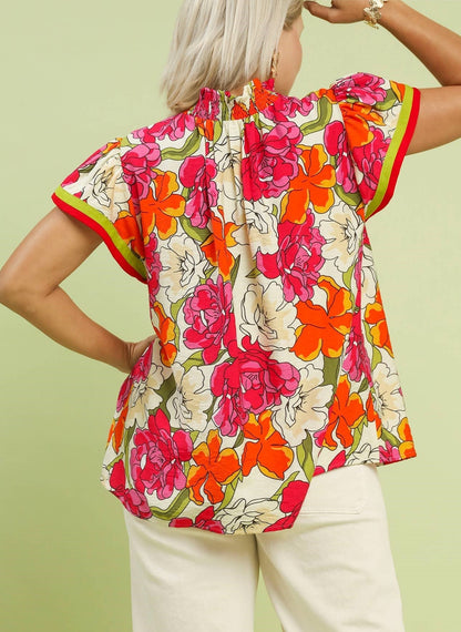 Scarlet Bloom Blouse