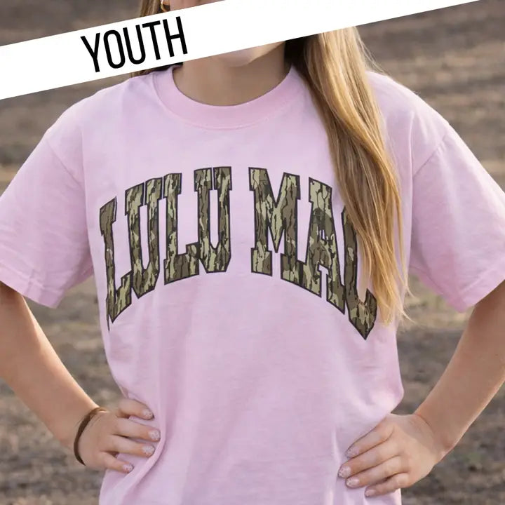 Lulu Mac - Youth - Mossy Oak Bottomland Tee
