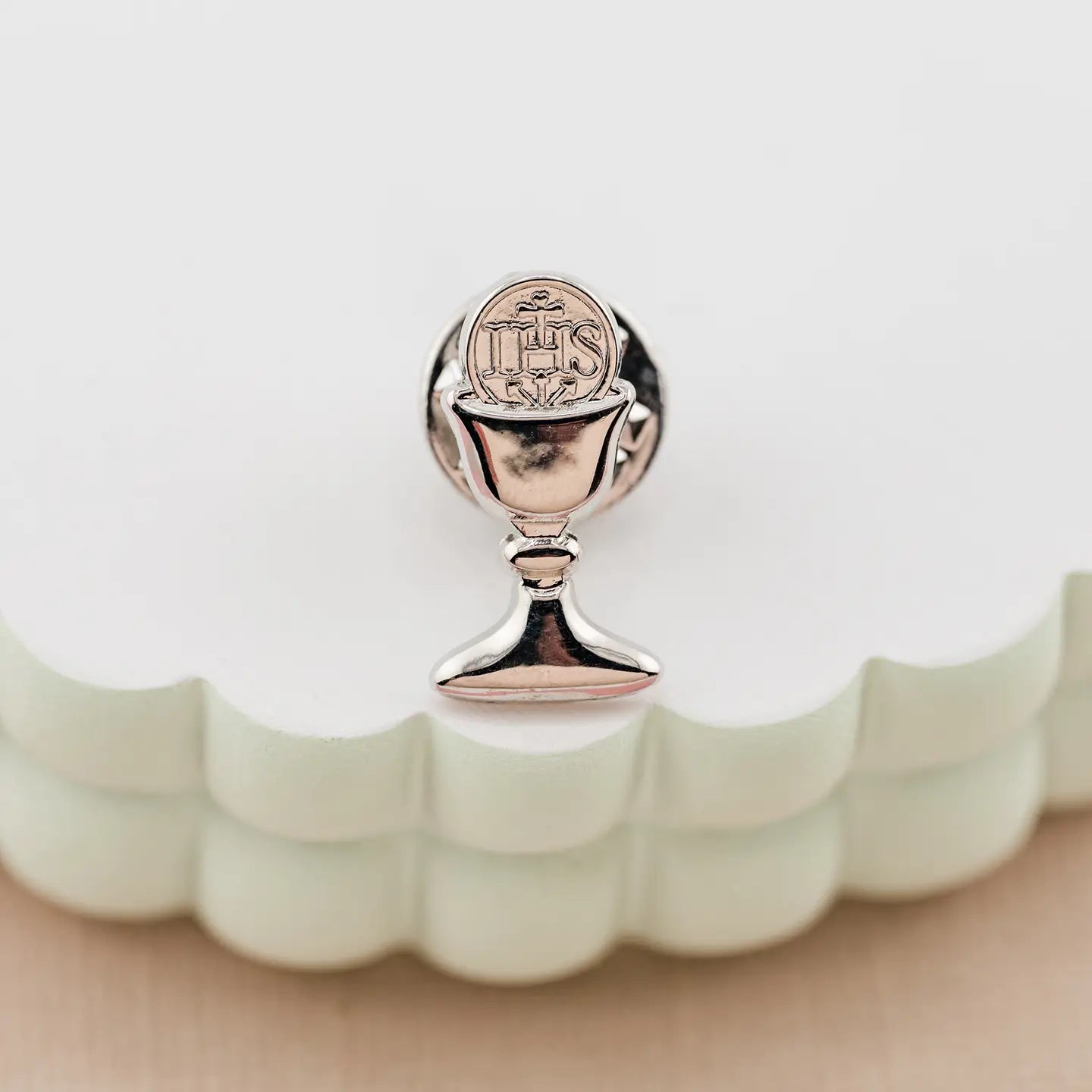Boys First Communion Gift Chalice Tie Pin - Silver