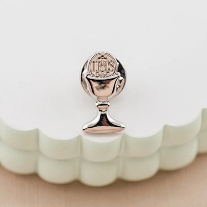 Boys First Communion Gift Chalice Tie Pin - Silver