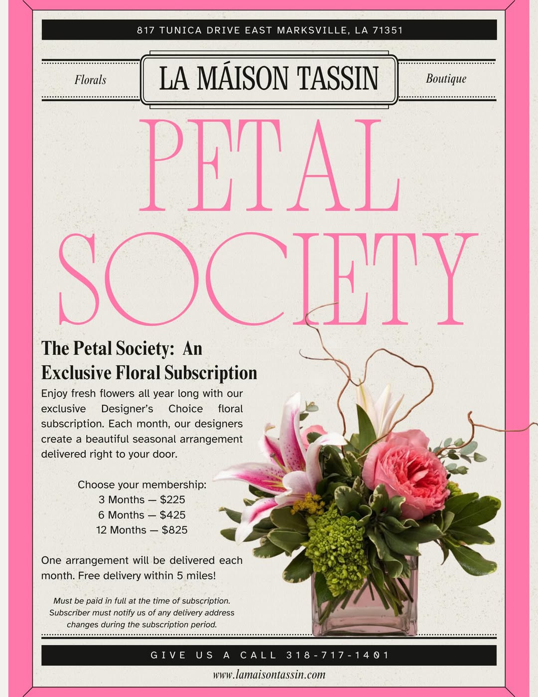 The Petal Society Subscription