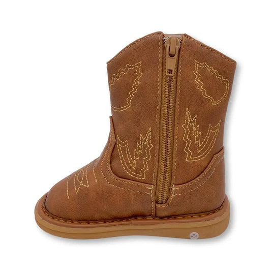 Western Squeak Boot - Brown