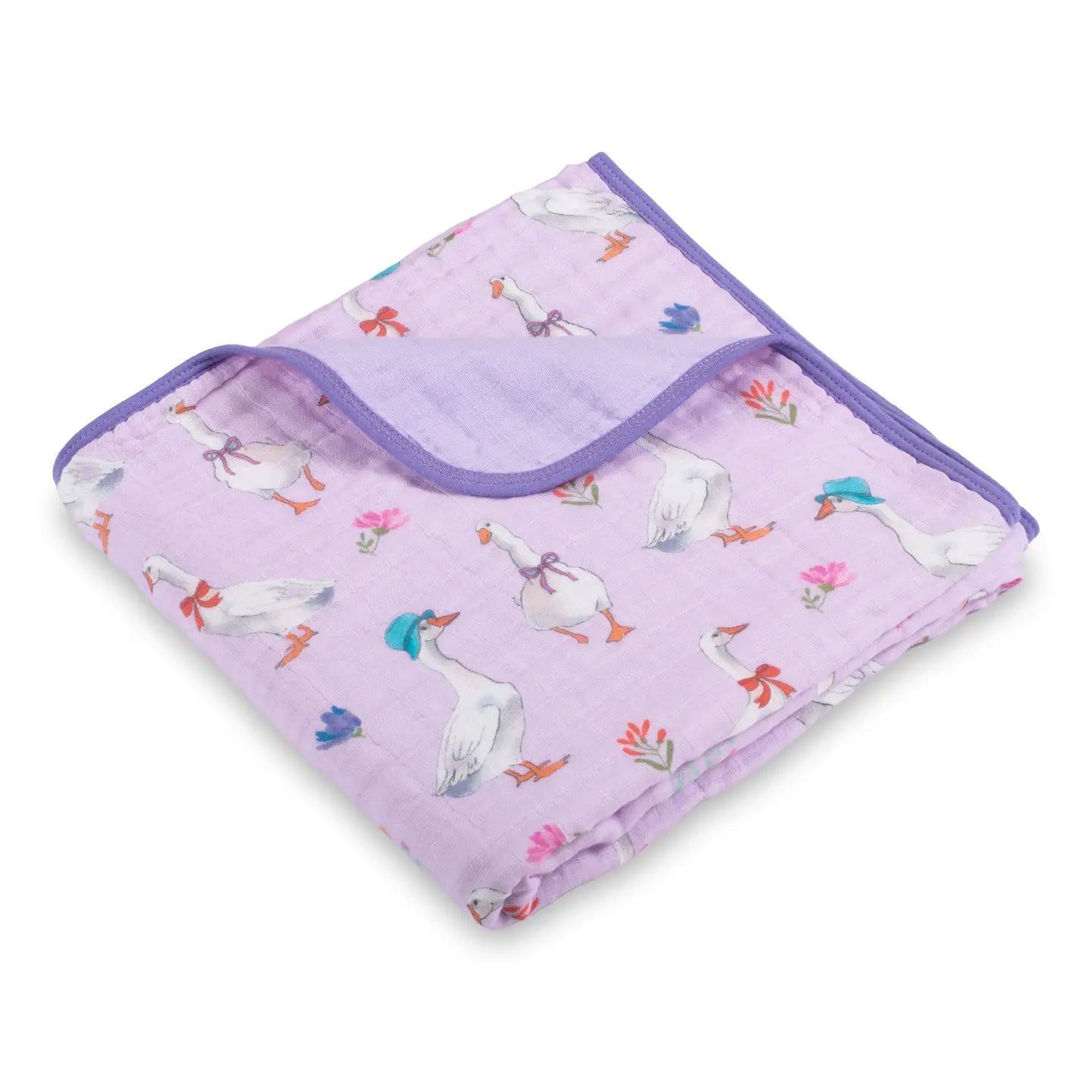 Cute Goose Baby Toddler Cotton Muslin Blanket 47"x47"