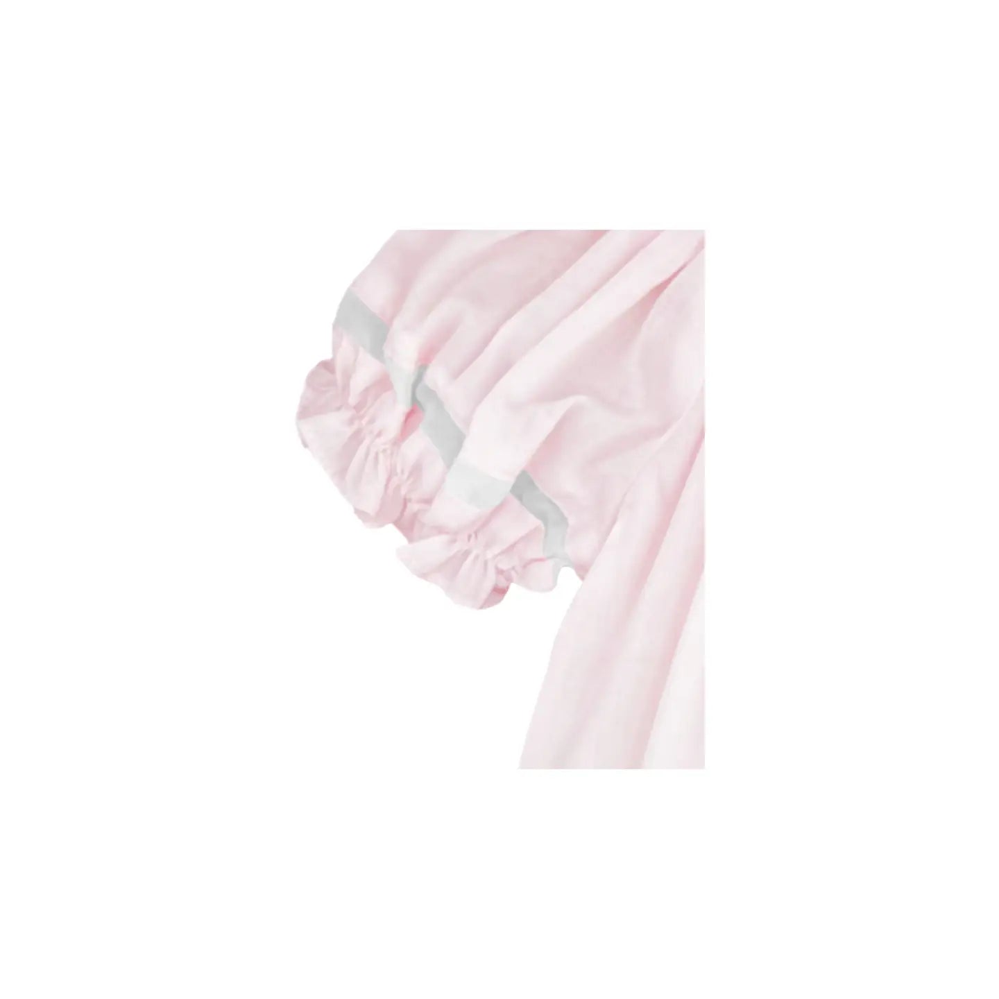 Smocked Daygown with Voile Insert - Pink