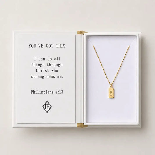Philippians 4:13 - Sentiment Necklace